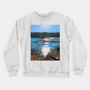 'Light Shines on Bass Lake' Crewneck Sweatshirt